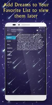 Dream Meanings Dictionary android App screenshot 1